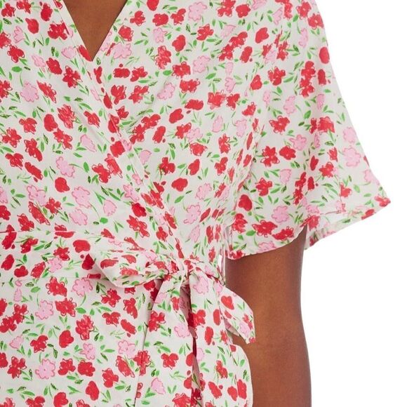 NWT Floral Wrap Skater Dress Sz 8 - Picture 2 of 8